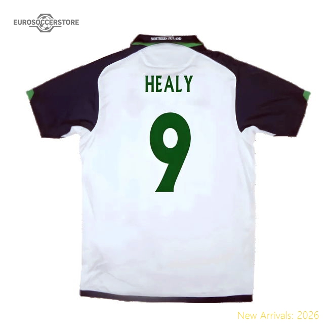 Northern Ireland 2009-10 Away Shirt ((Very Good) XL) (Healy 9)-Football Jersey Hub