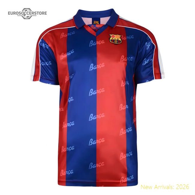 Score Draw Barcelona 1994 Retro Football Shirt-Football Jersey Hub