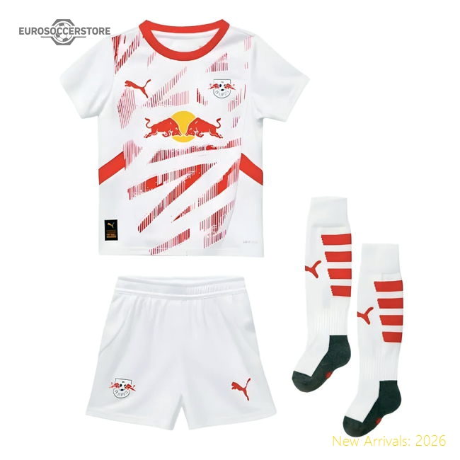 2024-2025 Red Bull Leipzig Home Mini Kit-Football Jersey Hub
