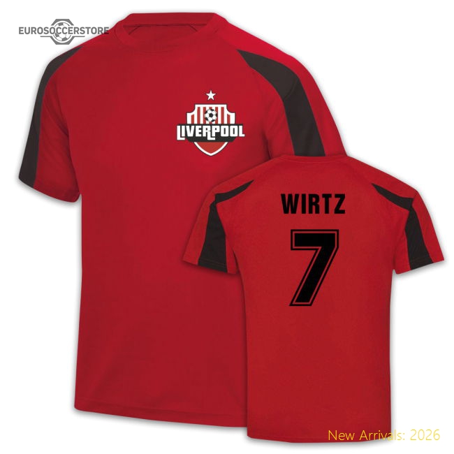 Wirtz 7 Liverpool Sport Training Jersey (Red)-Football Jersey Hub