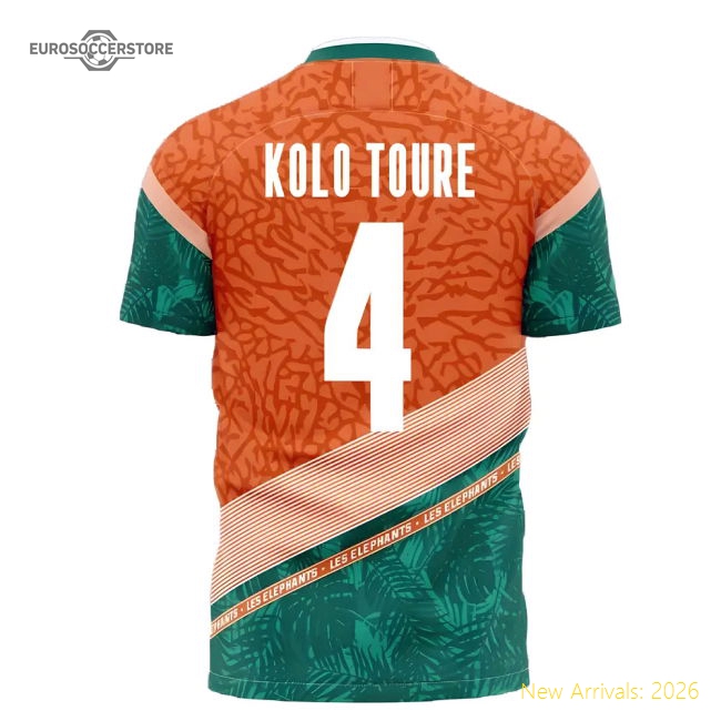 Ivory Coast 2025-2026 Away Concept Football Kit (Libero) (KOLO TOURE 4)-Football Jersey Hub