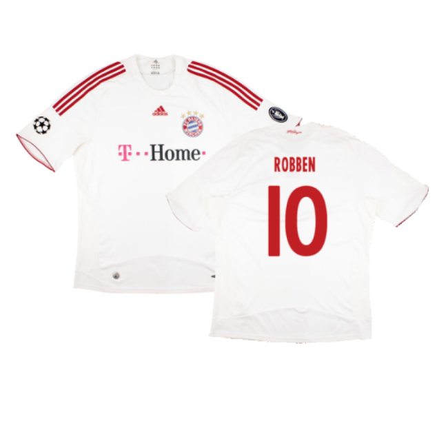 Bayern Munich 2008-09 Third Shirt ((Very Good) XXL) (Robben 10)-Football Jersey Hub