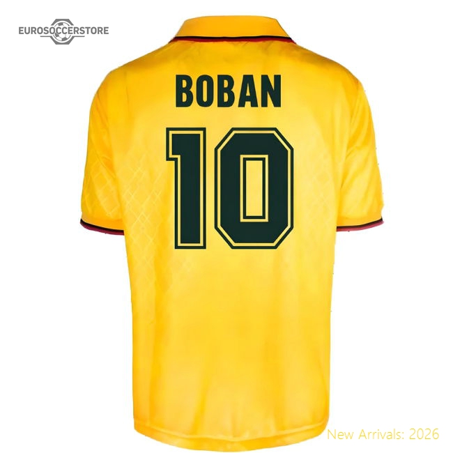 AC Milan 1995-1996 Third Retro Shirt (BOBAN 10)-Football Jersey Hub