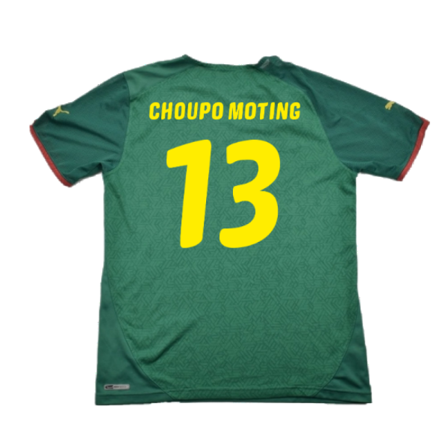 Cameroon 2010-11 Home Shirt ((Excellent) L) (Choupo Moting 13)-Football Jersey Hub