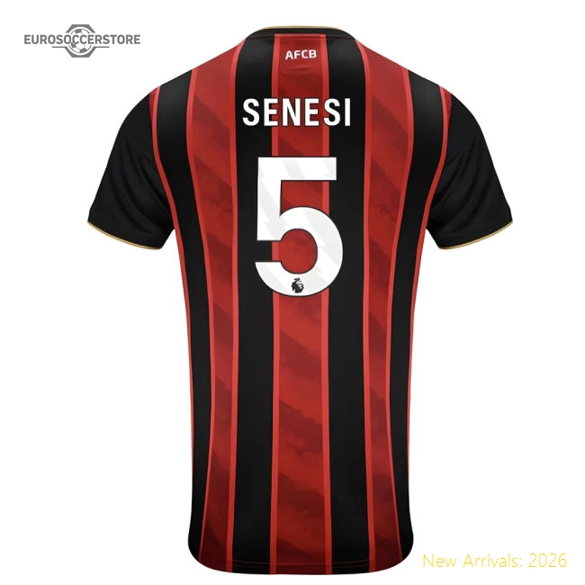 2025-2026 Bournemouth Home Shirt (Senesi 5)-Football Jersey Hub