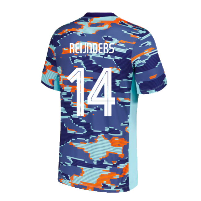 2024-2025 Netherlands Academy Pro Pre-Match Shirt (Blue) (Reijnders 14)-Football Jersey Hub