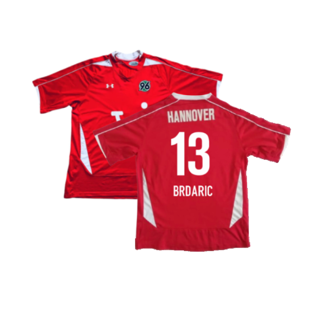 Hannover 2008-09 Home Shirt ((Excellent) M) (Brdaric 13)-Football Jersey Hub