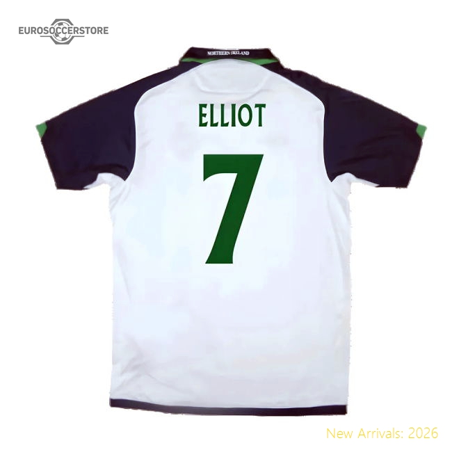 Northern Ireland 2009-10 Away Shirt ((Very Good) XL) (Elliot 7)-Football Jersey Hub