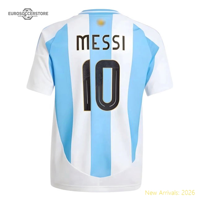 2024-2025 Argentina Lionel Messi Home Shirt - Kids-Football Jersey Hub