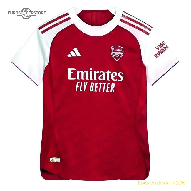 2025-2026 Arsenal Authentic Home Shirt (Womens)-Football Jersey Hub