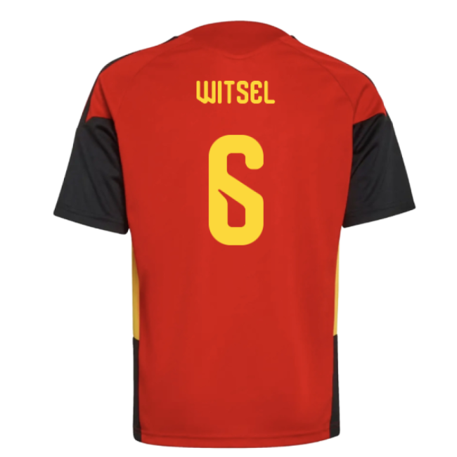 2026-2027 Belgium Training Jersey (Red) - Kids (Witsel 6)-Football Jersey Hub