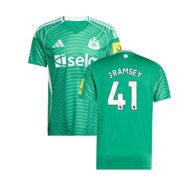 2025-2026 Newcastle Away Shirt (J.Ramsey 41)-Football Jersey Hub