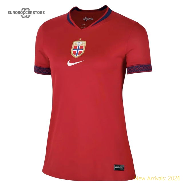 2025-2026 Norway Womens Team Home Shirt (Ladies)-Football Jersey Hub