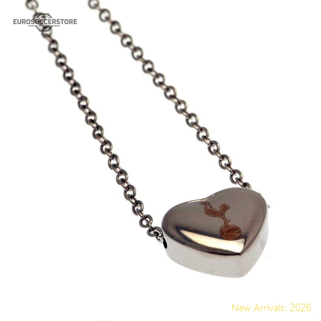Tottenham Hotspur FC Stainless Steel Heart Necklace-Football Jersey Hub