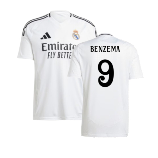 2024-2025 Real Madrid Home Shirt (Benzema 9)-Football Jersey Hub
