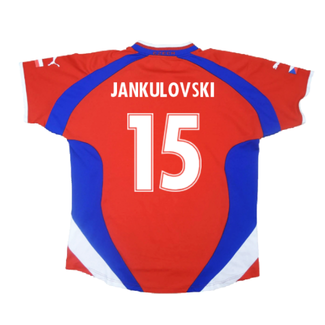 Czech Republic 2000-02 Home Shirt ((Excellent) L) (Jankulovski 15)-Football Jersey Hub