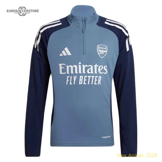 2025-2026 Arsenal Training Top (Blanch Blue) - Kids-Football Jersey Hub