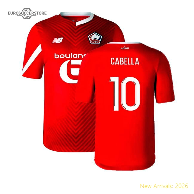 2023-2024 Lille Home Shirt (Cabella 10)-Football Jersey Hub