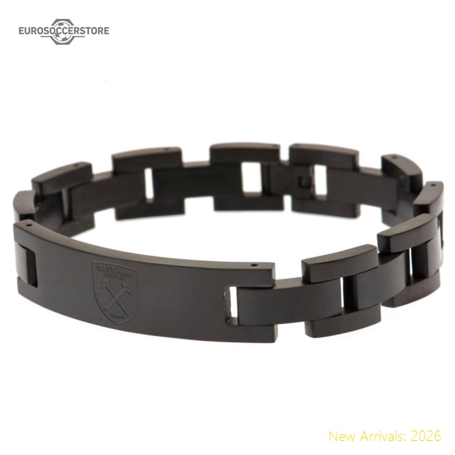 West Ham United FC Black IP Bracelet-Football Jersey Hub