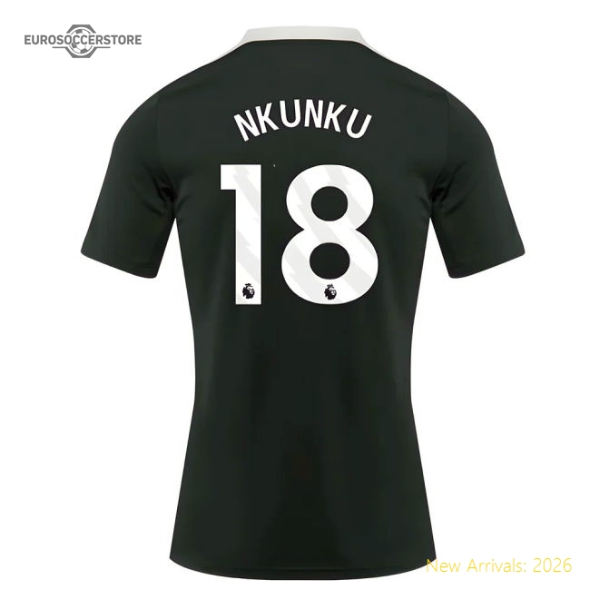 2025-2026 Chelsea Dri-Fit Strike Training Shirt (Green) (Nkunku 18)-Football Jersey Hub