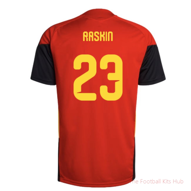 2026/27 Belgium Training Jersey (Red) (Raskin 23)