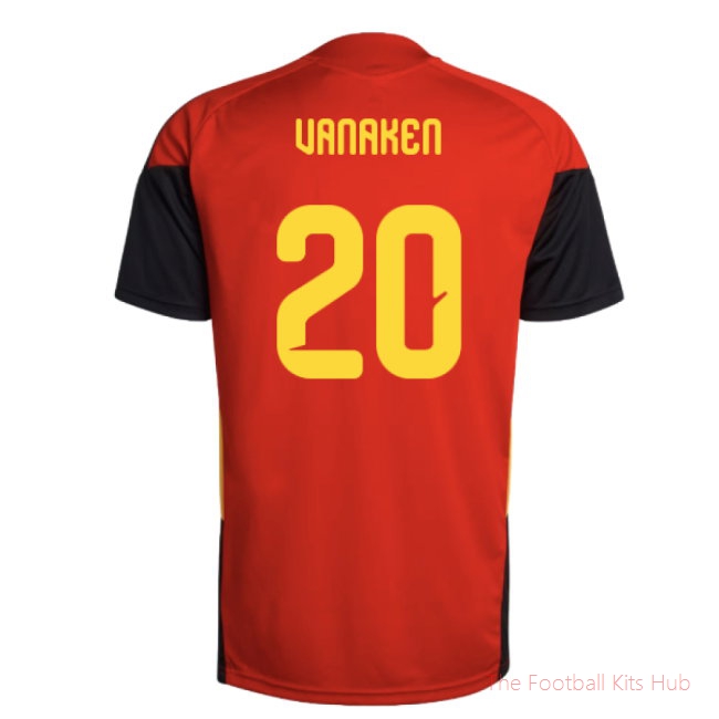 2026/27 Belgium Training Jersey (Red) (Vanaken 20)