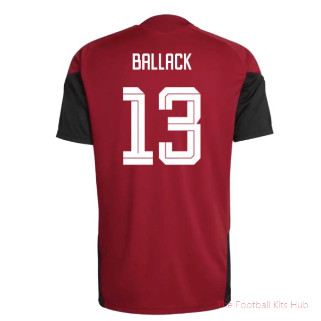 2026/27 Germany Training Jersey (Red) (Ballack 13)