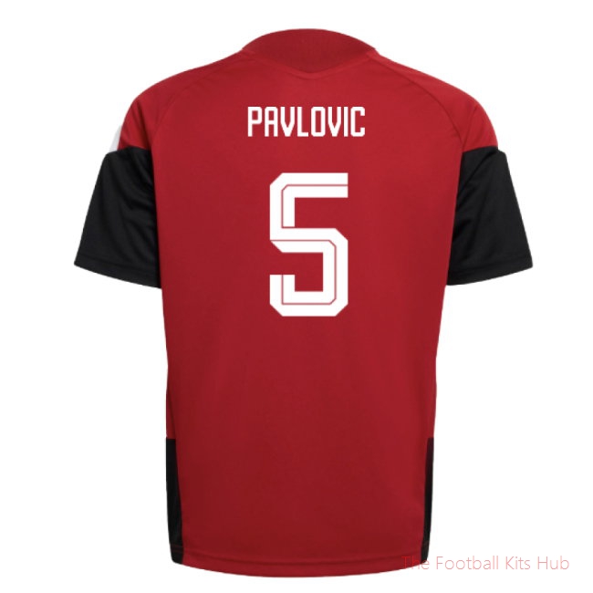 2026/27 Germany Training Jersey (Red) - Kids (Pavlovic 5)