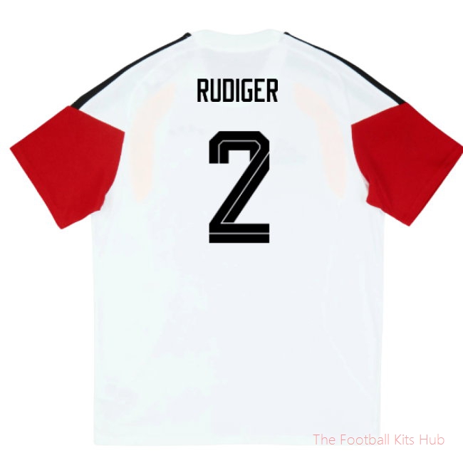 2026/27 Germany Training Tee (White) - Kids (Rudiger 2)