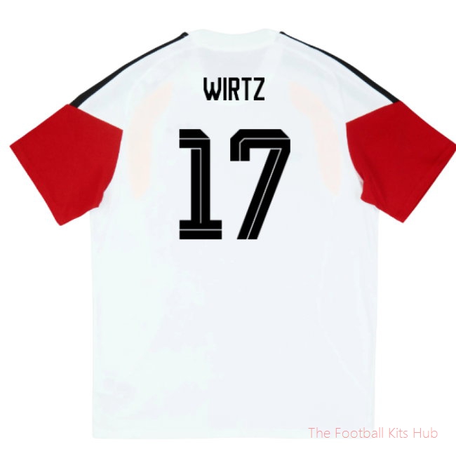 2026/27 Germany Training Tee (White) - Kids (Wirtz 17)