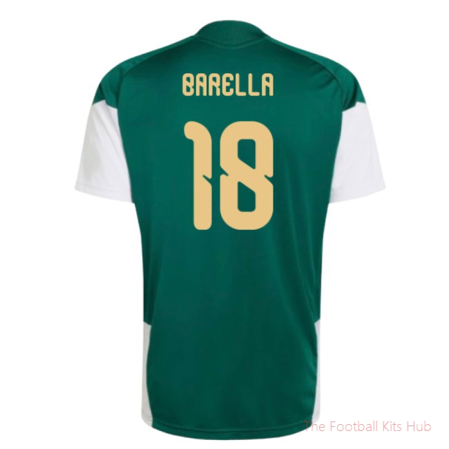 2026/27 Italy Training Jersey (Green) (Barella 18)