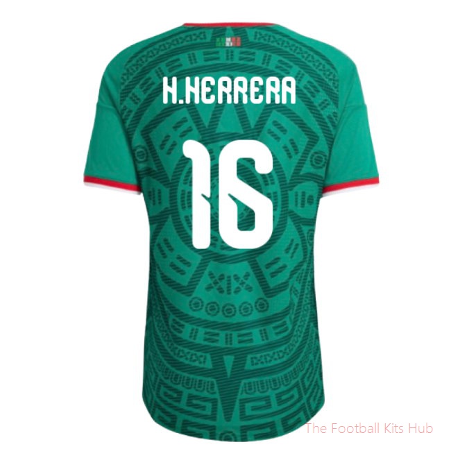 2026/27 Mexico Authentic Home Shirt (H.Herrera 16)