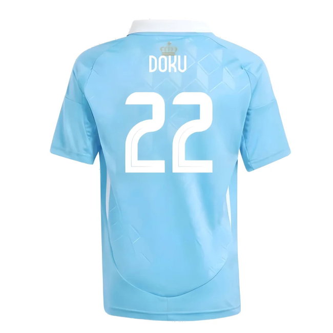 2024-2025 Belgium Away Shirt (Kids) (Doku 22)-Football Jersey Hub