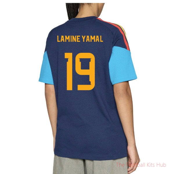 2026/27 Spain Training Tee (Night Indigo) (Lamine Yamal 19)