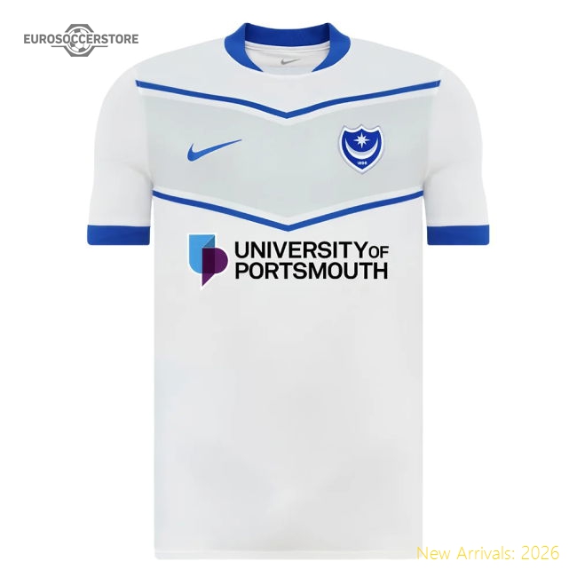 2025-2026 Portsmouth Away Shirt-Football Jersey Hub