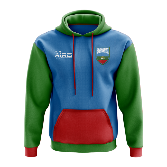 Karachay Cherkes Concept Country Football Hoody (Sky)-Football Jersey Hub