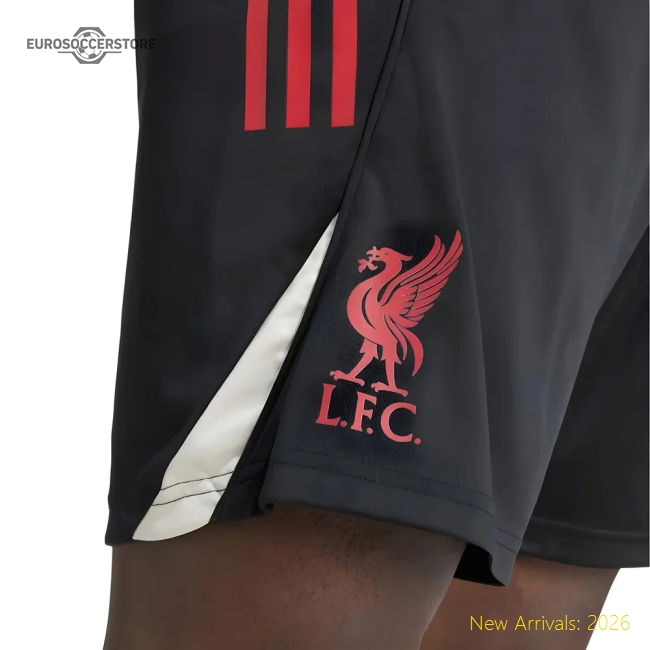 2025-2026 Liverpool Training Shorts (Black)-Football Jersey Hub