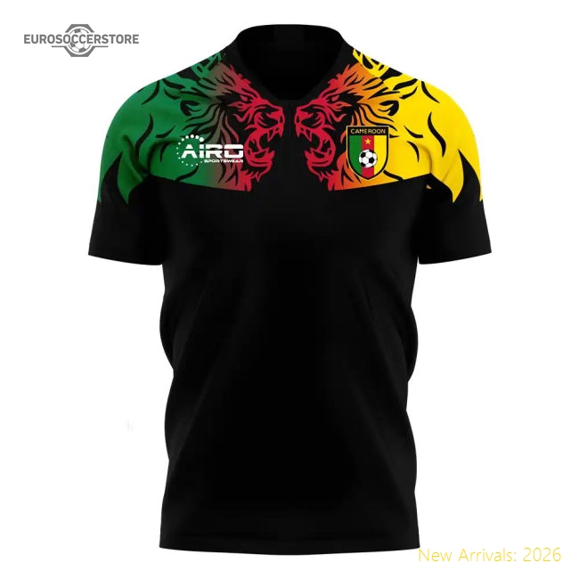 Cameroon 2025-2026 Third Concept Football Kit (Airo) (Your Name)-Football Jersey Hub