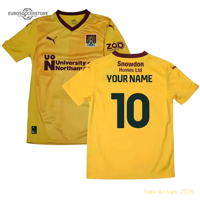 2024-2025 Northampton Town Away Shirt (Your Name)-Football Jersey Hub
