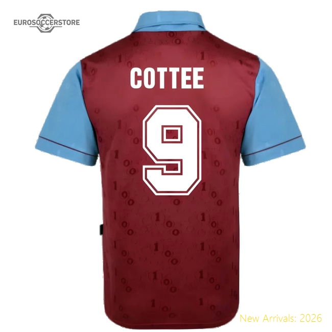 West Ham 1995-1996 Home Retro Shirt (Cottee 9)-Football Jersey Hub