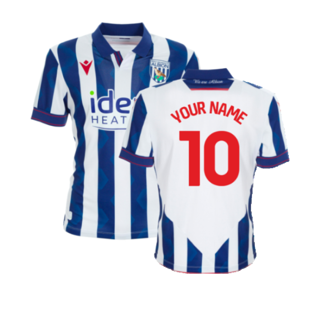 2024-2025 West Brom WBA Home Shirt (Your Name)-Football Jersey Hub