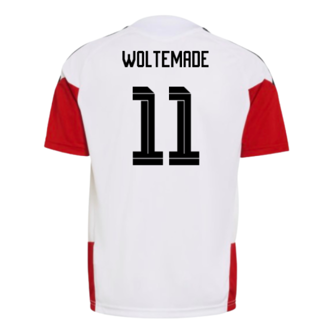 2026-2027 Germany Training Jersey (White) - Kids (Woltemade 11)-Football Jersey Hub