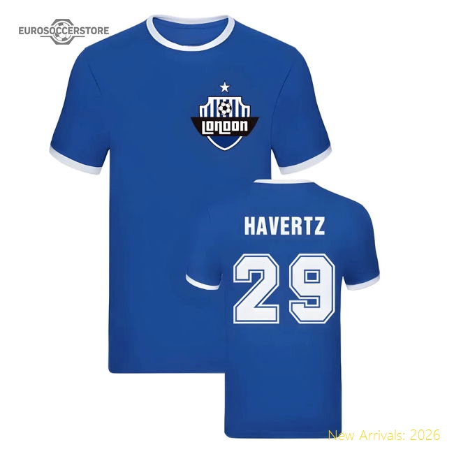 Kai Havertz Ringer Tee (Blue)-Football Jersey Hub