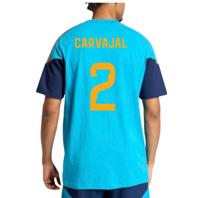 2026-2027 Spain Training Tee (Bold Aqua) (Carvajal 2)-Football Jersey Hub