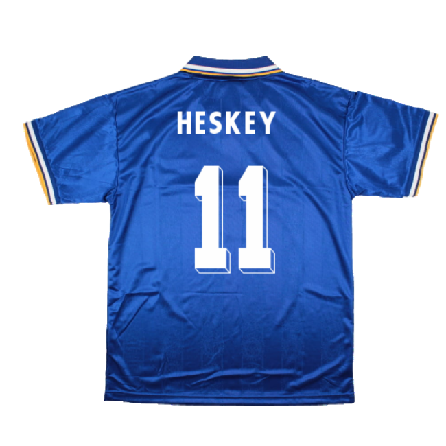 1995 Leicester City Home Retro Shirt (HESKEY 11)-Football Jersey Hub