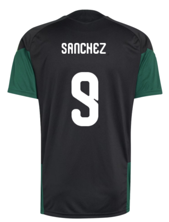 2026-2027 Mexico Training Jersey (Black) (Sanchez 9)-Football Jersey Hub