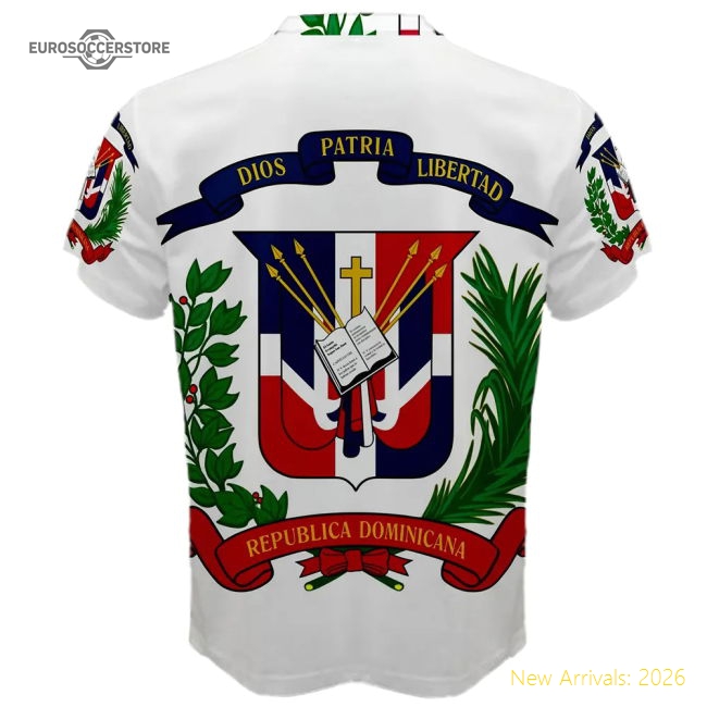 Dominican Republic Coat of Arms Sublimated Sports Jersey-Football Jersey Hub