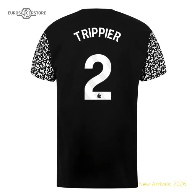 Newcastle Graphic T-Shirt (Black) (Trippier 2)-Football Jersey Hub