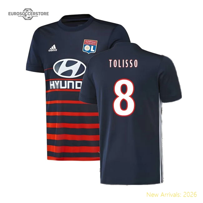Lyon 2017-18 Away Shirt ((Excellent) L) (Tolisso 8)-Football Jersey Hub