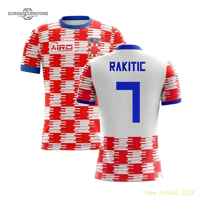 2025-2026 Croatia Home Concept Shirt (Rakitic 7)-Football Jersey Hub